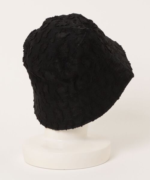 黒のウールハット フラワー装飾付き プリザーブド,造花,アーティフィシャルフラワー,問屋,東京堂