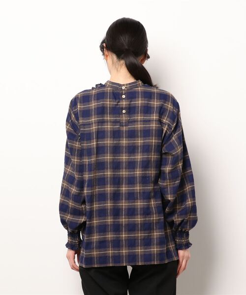 「H.A.K」 長袖ブラウス FREE グリーン レディース_画像3