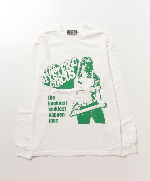 (専用)ヒステリックグラマー 白 長袖 Tシャツ M 新品 HYSTERIC GLAMOUR（ヒステリックグラマー） 長袖Tシャツ MEDIUM