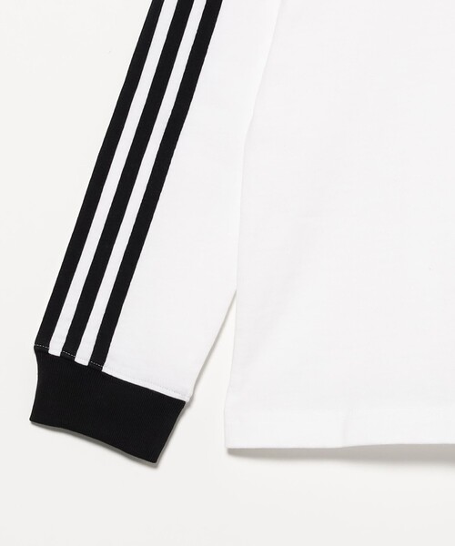 【 Lサイズ】adidas 新品タグ付  3ストライプ ロングTシャツ ホワイト adidas Originals 3ストライプ 長袖 Tシャツ ロンT メンズ (adidas/T