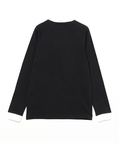 ★adidas★3ストライプス ロング スリーブ Tシャツブラック【Ｍ～Ｌ】 BEAMS（ビームス） tシャツ adidas / スリーストライプス ロング