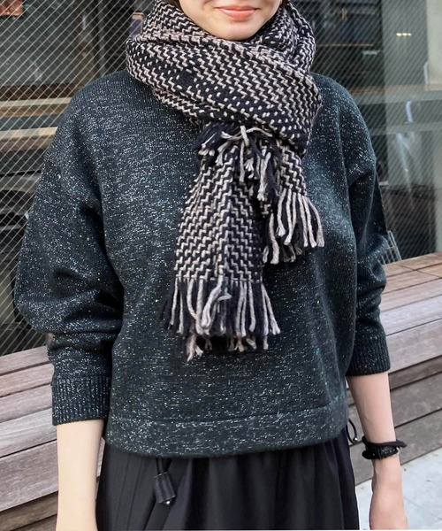 「John branigan」 ストール FREE ベージュ レディース_画像6