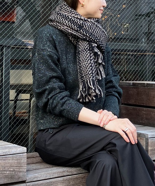 「John branigan」 ストール FREE ベージュ レディース_画像8