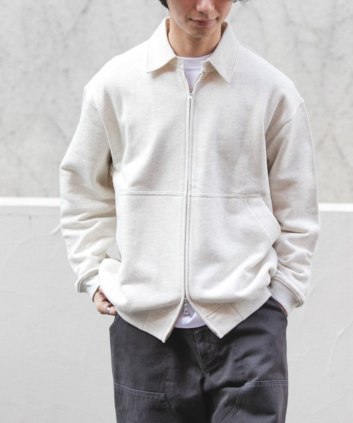 PORKCHOP スウェット カーディガン M FORK&SPOON（フォークアンドスプーン） トレーナー スウェット ジップ