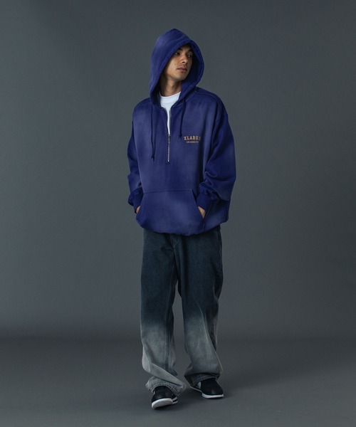 XLARGE（エクストラ ラージ） パーカー HALF ZIP UP HOODED SWEATSHIRT