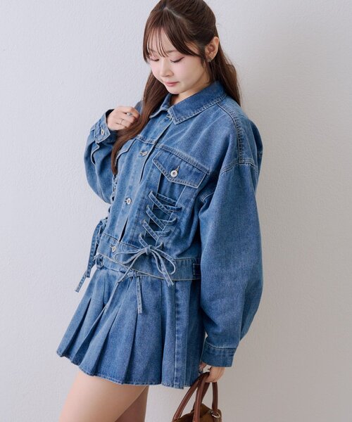 continuer de NICE CLAUP デニムジャケット gジャン 「セットアップ