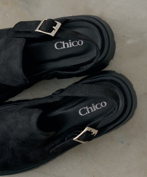 Chico（チコ） シューズ 厚底スエードサボ レディース : ZOZOTOWN