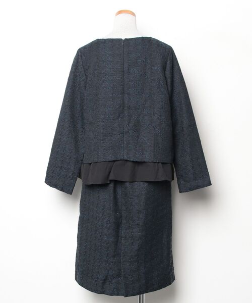 「DRESS LAB」 スカートスーツ S ネイビー レディース_画像2