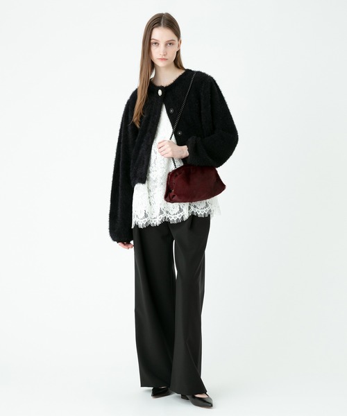 「LOULOU WILLOUGHBY」 パンツ 1 レッド レディース_画像8