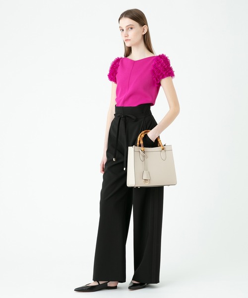 「LOULOU WILLOUGHBY」 パンツ 1 レッド レディース_画像9