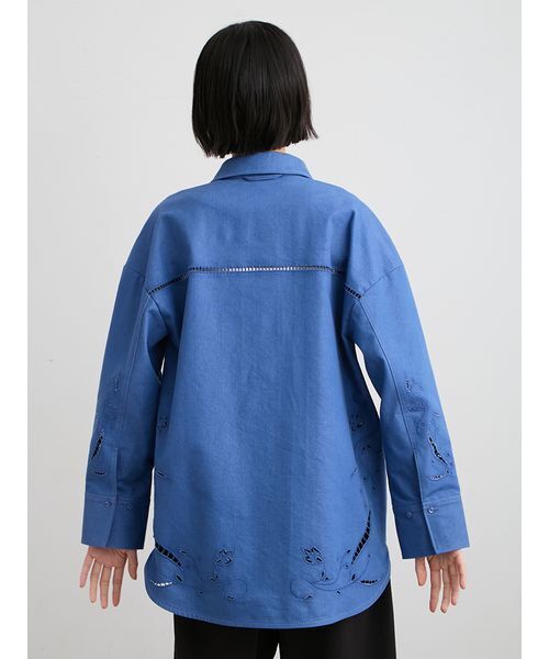 MIESROHE（ミースロエ） ブラウス シャツ エンブロイダリーシャツ