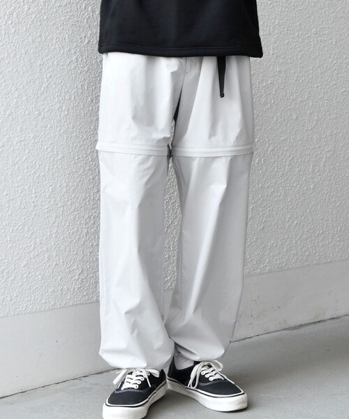 SHIPS any ワイドパンツ カーゴパンツ any:「撥水加工」タスラン