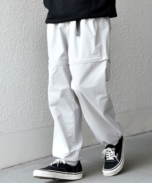 SHIPS any ワイドパンツ カーゴパンツ any:「撥水加工」タスラン