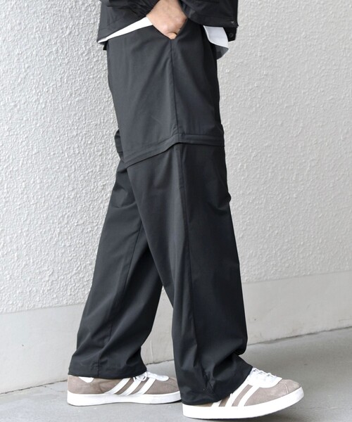 SHIPS any ワイドパンツ カーゴパンツ any:「撥水加工」タスラン