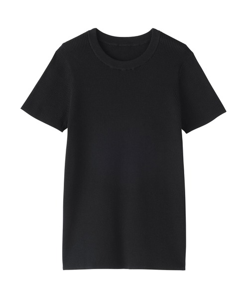 MUJI Labo tシャツ 半袖 「MUJI Labo」婦人 強撚コットンニット半袖T