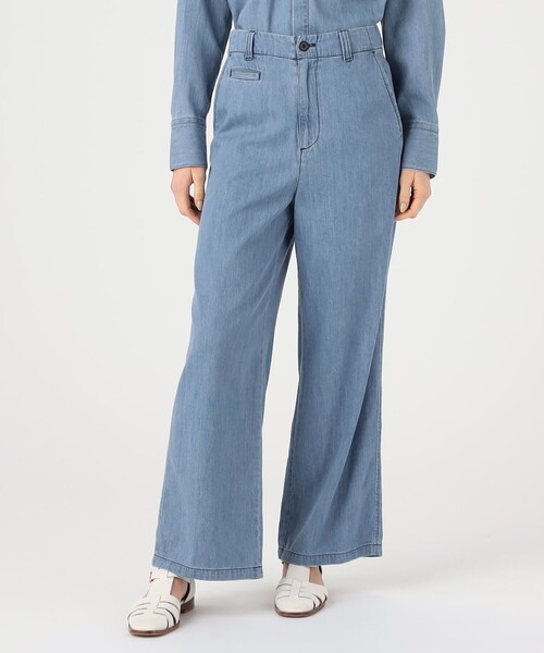 MACPHEE（マカフィー） デニムパンツ 34 ブルー レディース : ZOZOTOWN