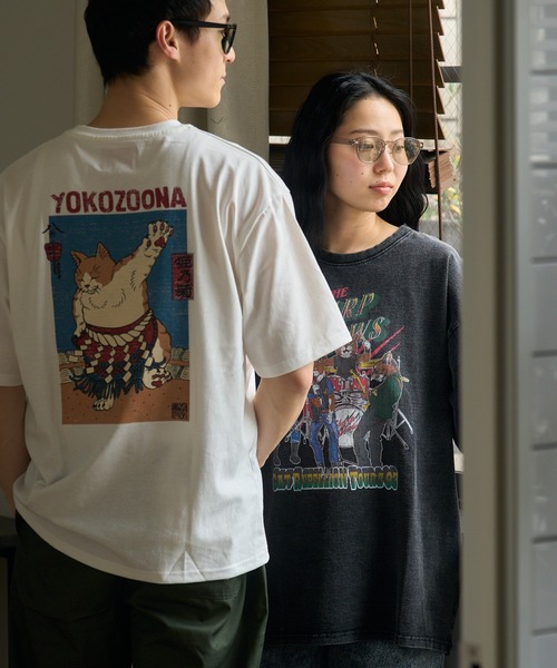 CORISCO（コリスコ） tシャツ スノーウォッシュバンドアニマルプリント