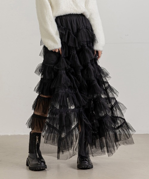 「DAY CLOSET」 ロングスカート M ブラック レディース_画像5