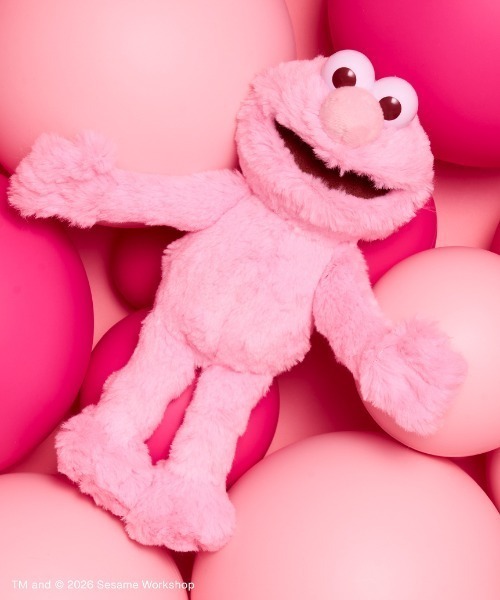ピンクエルモ SESAME STREET（セサミストリート） おもちゃ ぬいぐるみS エルモ