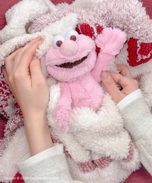 ピンクエルモ SESAME STREET（セサミストリート） おもちゃ ぬいぐるみS エルモ