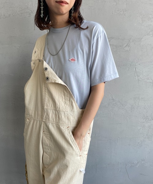 Danton（ダントン） 半袖Tシャツ S グレイッシュベージュ レディース
