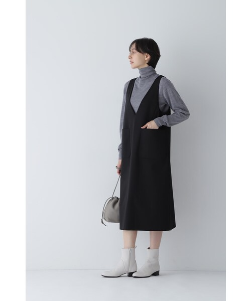 Lee ×ヒューマンウーマン　サロペットスカート　ブラック human woman（ヒューマンウーマン） サロペットスカート MEDIUM