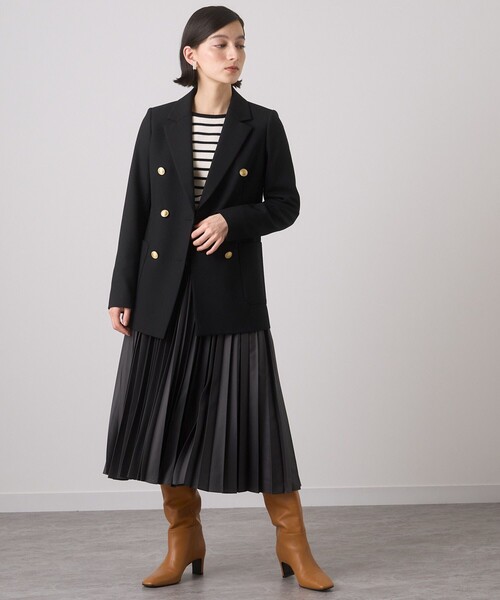 ANAYI（アナイ） プリーツスカート 36 チャコールグレー レディース