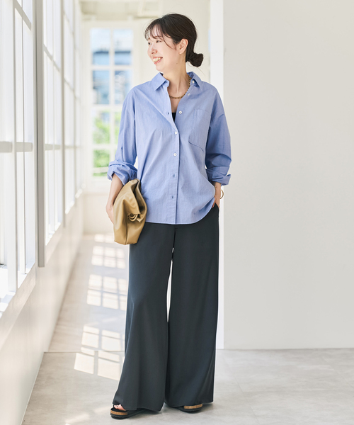 現行品Spick & Span 50コットンコンパクトシャツ Spick＆Span（スピック アンド スパン） ブラウス シャツ 「追加3」50