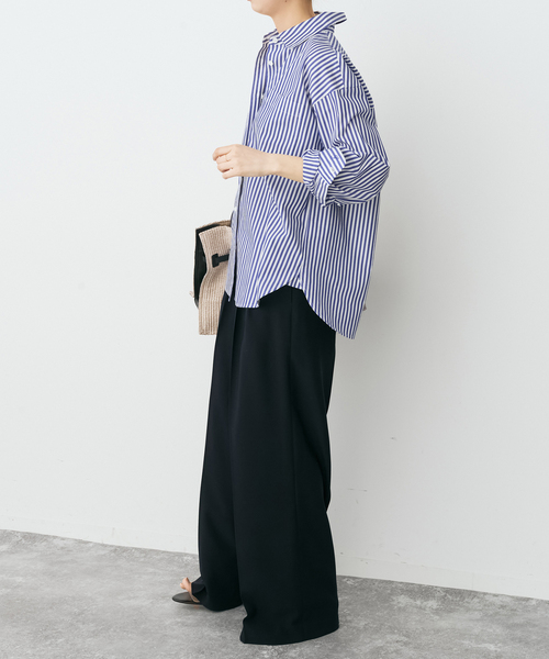 ブラウス シャツ 「追加3」50コットンコンパクトシャツ レディースの画像