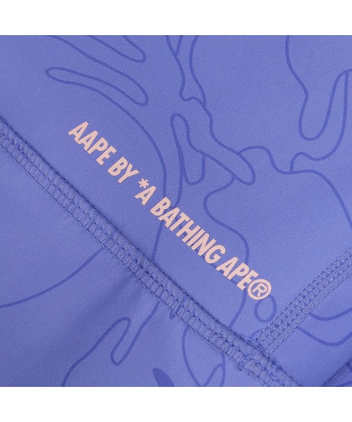 「AAPE BY A BATHING APE」 ショートパンツ SMALL パープル系その他5 レディース_画像4