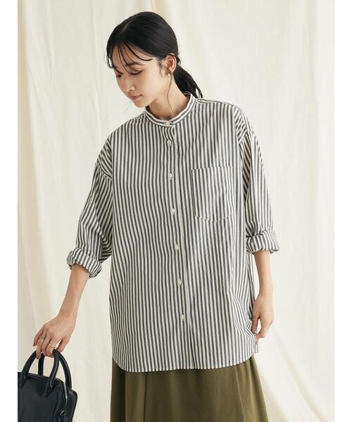 「CRAFT STANDARD BOUTIQUE」 長袖ブラウス M ブラウン系その他4 レディース_画像8