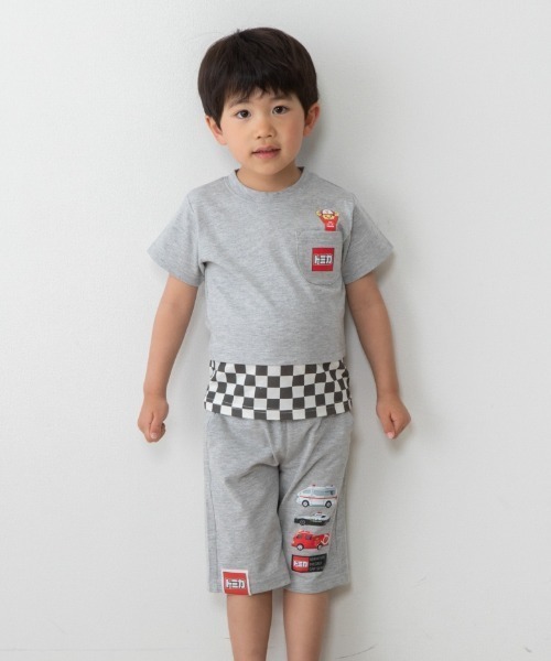 tシャツ TOMICA トミカ 裾切替 半袖Tシャツ キッズ 子供服 男の子