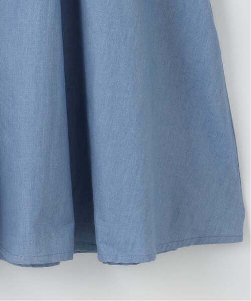 ワンピース カットワーク刺しゅう　2way肩開きデニムワンピース「接触冷感」 キッズ 子供服 女の子 | mezzo piano | 12