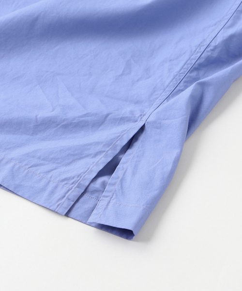 シャツ ATON（エイトン） SUVIN BROAD WASHED HALF SLEEVE SHIR メンズ レディースの画像