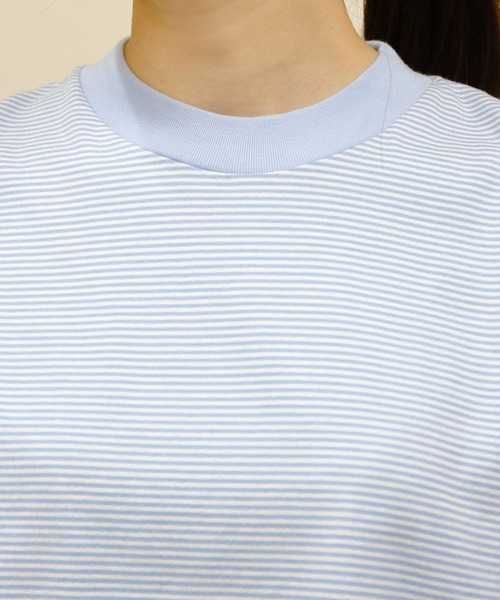 MEYAME（メヤメ） tシャツ ボーダーハーフスリーブTEE BORDER HALF