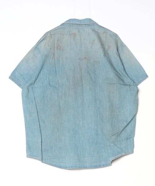 シャツ 「superNova.」別注 Big open collar S/S shirt - Old vintage wash メンズの画像