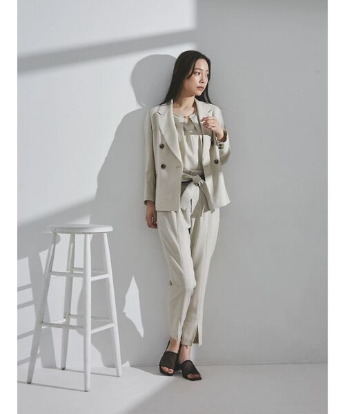「TONAL」 テーラードジャケット MEDIUM ベージュ レディース_画像5