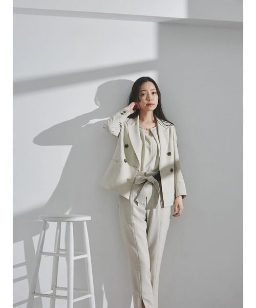 「TONAL」 テーラードジャケット MEDIUM ベージュ レディース_画像6
