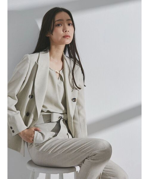 「TONAL」 テーラードジャケット MEDIUM ベージュ レディース_画像7