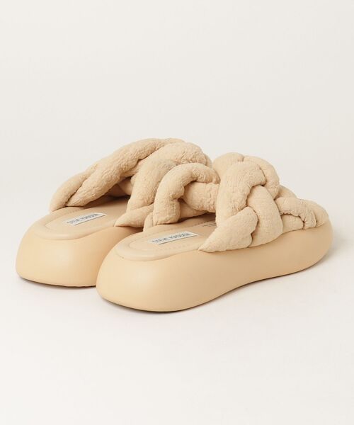 「STEVE MADDEN」 フラットサンダル 37.5 ベージュ レディース_画像2