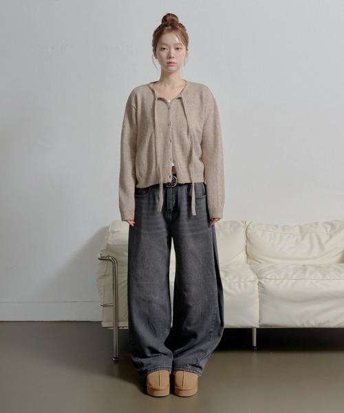 「UNE MANSION」 デニムパンツ LARGE ブルー レディース_画像2