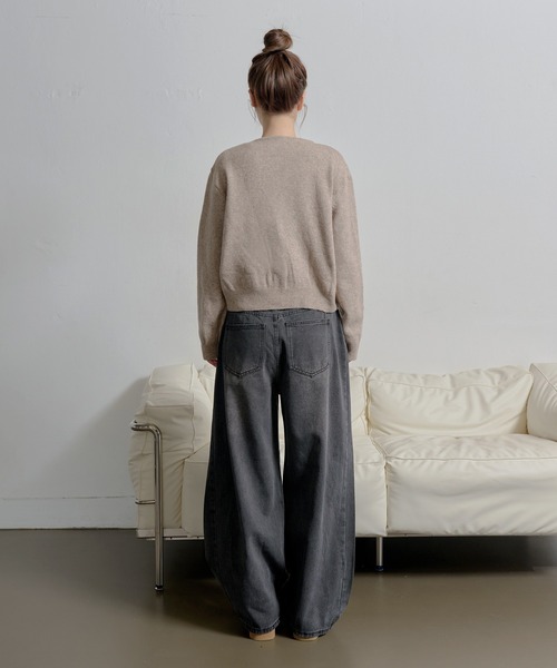 「UNE MANSION」 デニムパンツ LARGE ブルー レディース_画像4