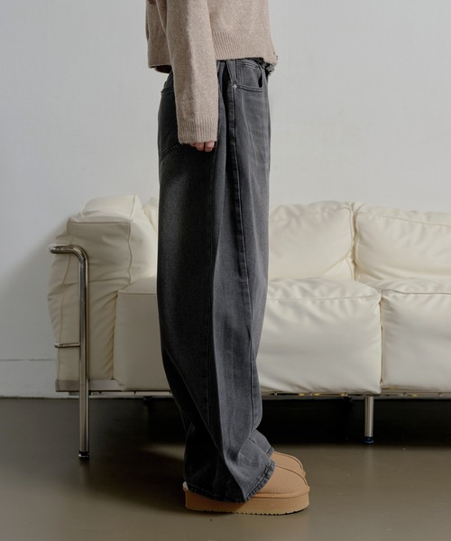 「UNE MANSION」 デニムパンツ LARGE ブルー レディース_画像7