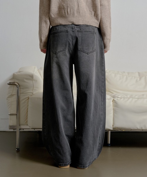 「UNE MANSION」 デニムパンツ LARGE ブルー レディース_画像8