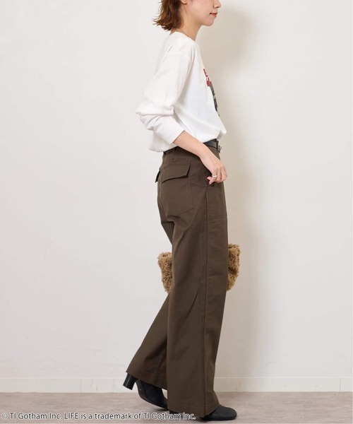 「JOURNAL STANDARD relume」 カーゴパンツ 38 カーキ レディース_画像9