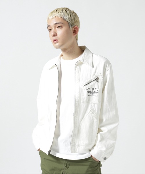 AVIREX（アヴィレックス） ジャケット 2XL ホワイト メンズ : ZOZOTOWN