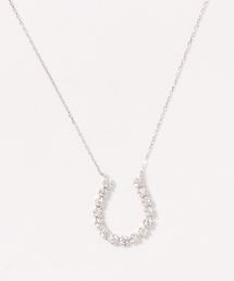 con affetto ネックレス K18ダイヤホースシューネックレス レディース