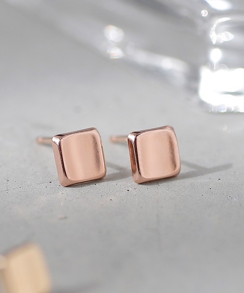 ANEMONE（アネモネ） ピアス スクエアピアス「K10」 レディース