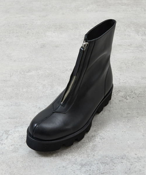 And A ブーツ PADRONE パドローネ / CENTER ZIP BOOTS with