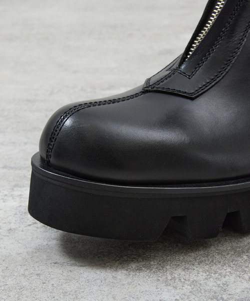 And A（アンドエー） ブーツ PADRONE パドローネ / CENTER ZIP BOOTS